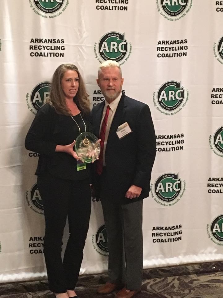 Recycle Saline Receives the Community Involvement Award from the Arkansas Recycling Coalition