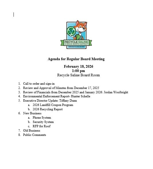 Board Meeting for Recycle Saline 