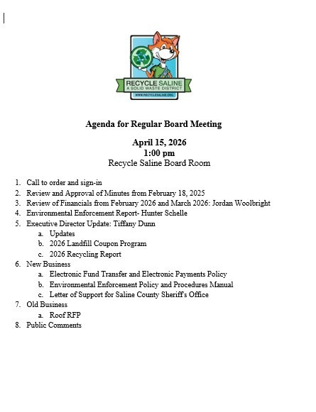 Board Meeting for Recycle Saline 